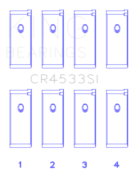 King Engine Bearings Nissan QR25DE DOHC 16 Valves (Size +0.25) Rod Bearing Set