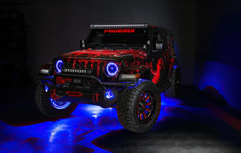 Oracle LED Illuminated Wheel Rings - Double LED - Blue