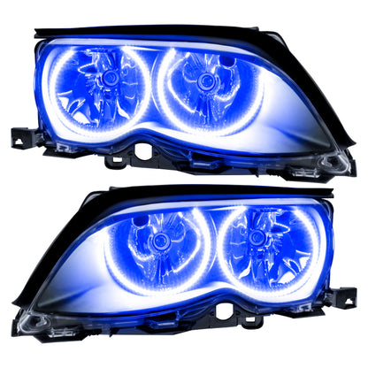 Oracle 02-05 BMW 3 Series SMD HL - Black - ColorSHIFT w/o Controller
