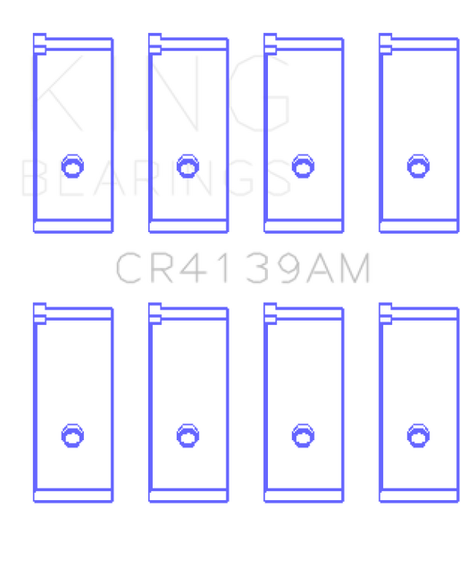 King Honda 91CI/1.5L D15A2/D15A3/D15B1/D15B2/D15B7/D15B8/D15Z1 Rod Bearing Set - Size STD