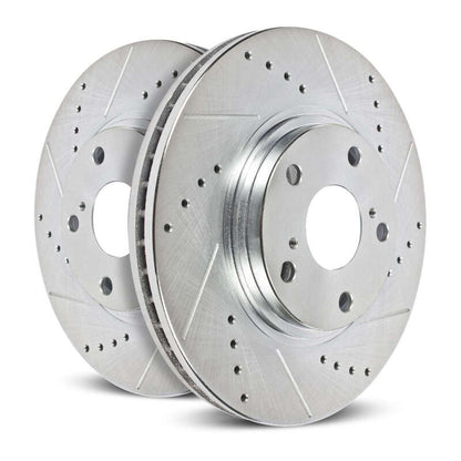 Power Stop 11-20 GMC Sierra 3500 HD Rear Drilled & Slotted Rotor - Pair