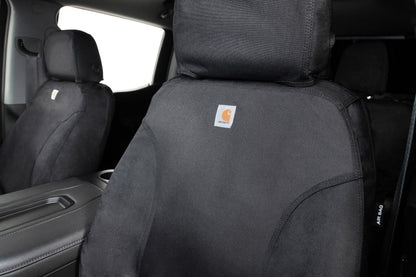 Covercraft 19-24 Chevrolet Silverado Carhartt Super Dux SeatSaver Front Row Seat Covers - Blk