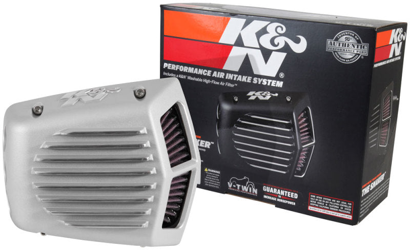 K&N Street Metal Intake System - Shaker Touring 2017 Silver Intake System-Harley-Davidson