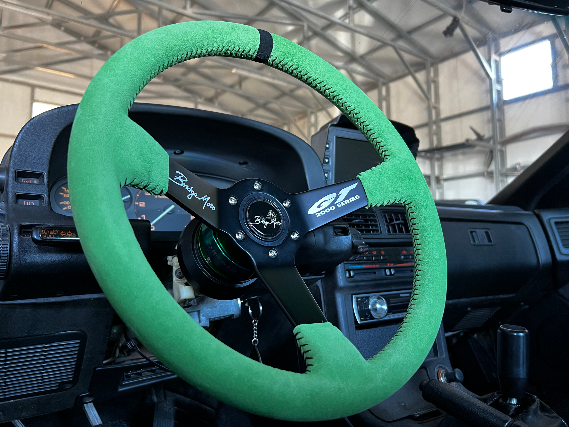 Midori Green JGTC GT2000 Race Steering Wheel