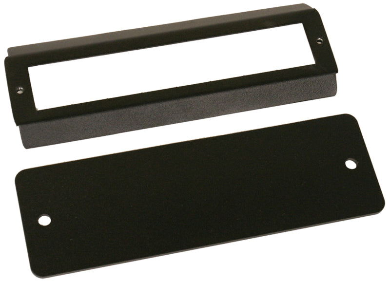 Tuffy Stereo Dash Cutout Cover Plate- Black