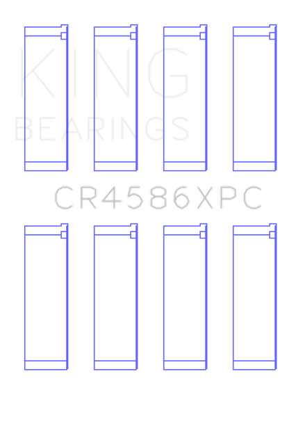 King Engine Bearings Mitsubishi 4B11T (Size 0.5) Coated Performance Rod Bearing Set
