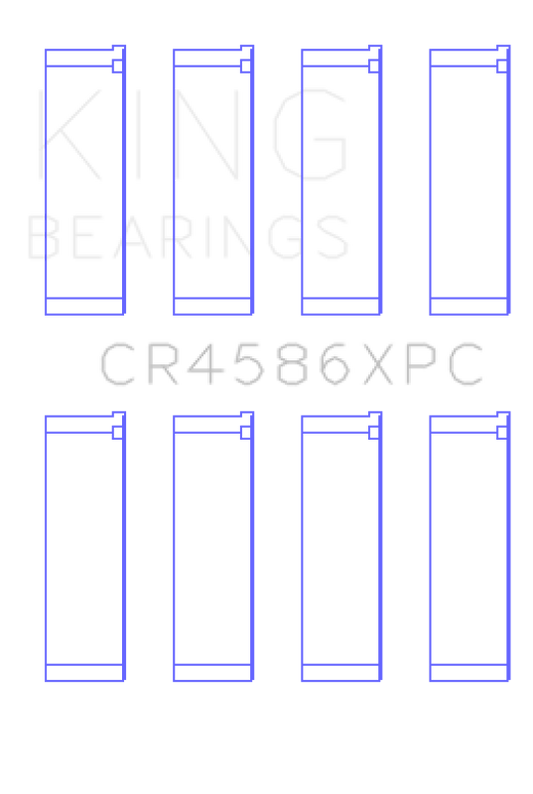 King Engine Bearings Mitsubishi 4B11T (Size 0.5) Coated Performance Rod Bearing Set