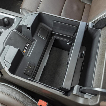 Tuffy Console Safe W/ Keyed Lock For Chevrolet Silverado W/ Wireless Charging Pad Console