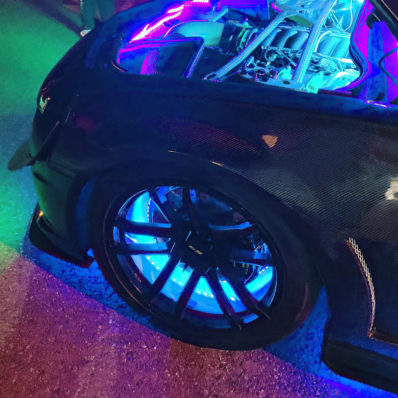 Oracle LED Illuminated Wheel Rings - Aqua