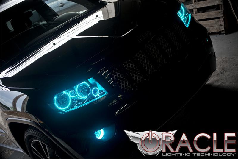 Oracle Jeep Grand Cherokee 11-13 Triple Halo Kit - ColorSHIFT w/ BC1 Controller
