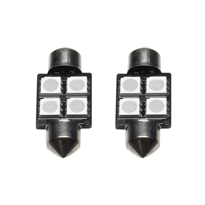 Oracle 33MM 4 LED 3-Chip Festoon Bulbs (Pair) - Blue