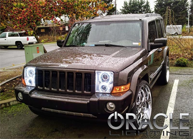 Oracle Jeep Commander 06-10 LED Halo Kit - White
