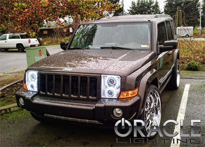 Oracle Jeep Commander 06-10 Halo Kit - ColorSHIFT