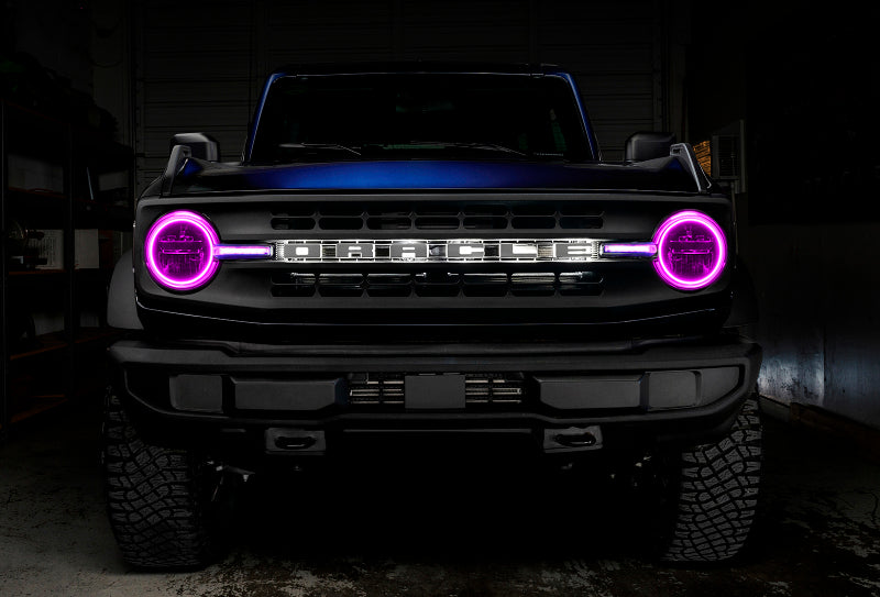 Oracle 2122 Ford Bronco Headlight Halo Kit w/DRL Bar Base Headlights w/Simple Control