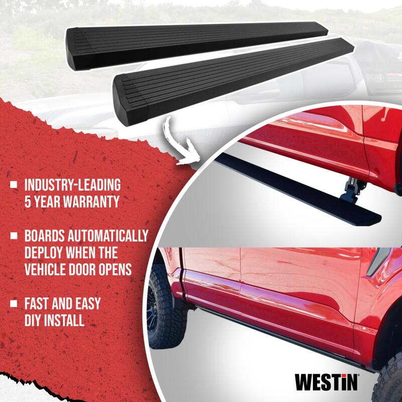 Westin 19-24 Ford Ranger SuperCrew Pro-e Electric Running Boards - Textured Black
