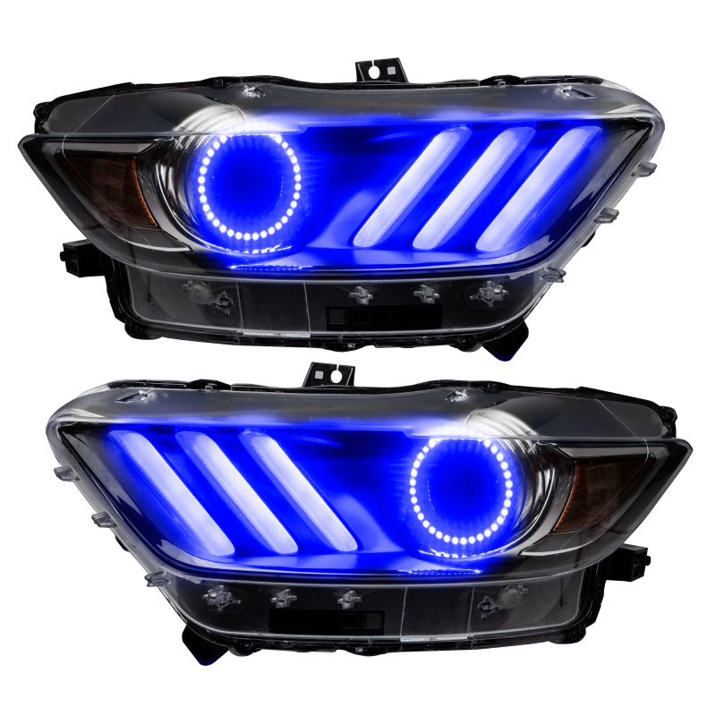 Oracle 15-17 Ford Mustang V6/GT/Shelby DRL w/ Halo Kit - ColorSHIFT w/ 2.0 Controller