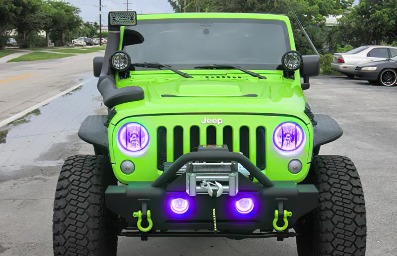 Oracle Jeep Wrangler 07-17 Halo Kit - ColorSHIFT w/o Controller