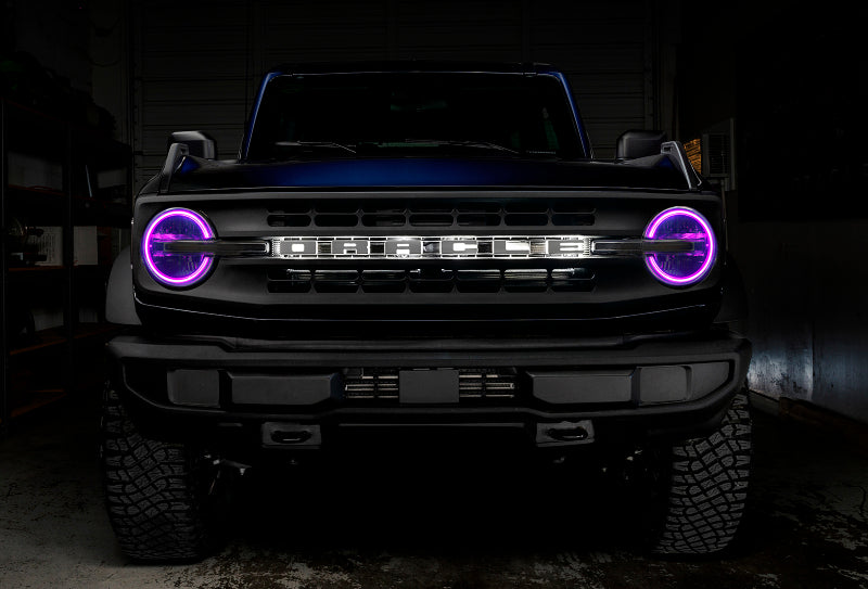Oracle 2021 Ford Bronco DRL Upgrade w/ Halo Kit - ColorSHIFT w/ 2.0 Controller