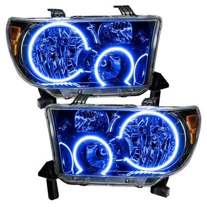 Oracle 07-11 Toyota Tundra Pre-Assembled Headlights - Black Housing - w/ 2.0 Controller