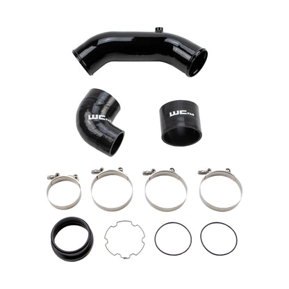 Wehrli 2017+ Ford 6.7L Power Stroke 3.5in Cold Side Intercooler Pipe - Gloss Black