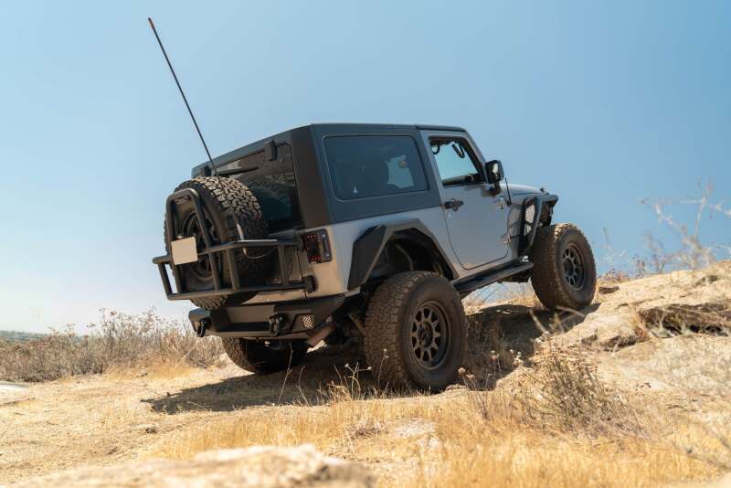 DV8 07-18 Jeep Wrangler JK Body Mounted Tire Carrier