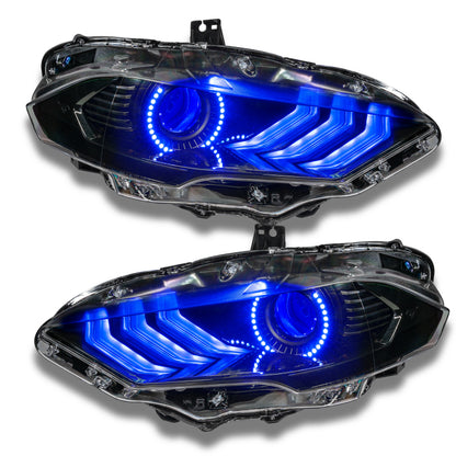 Oracle 18-21 Ford Mustang DRL Upgrade w/ Halo Kit - ColorSHIFT
