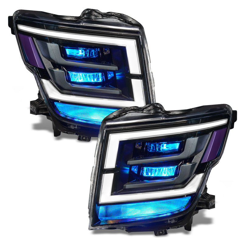 Oracle 21-22 Nissan Titan Demon Eye RGB Headlight Upgrade Kit - ColorSHIFT w/o Controller