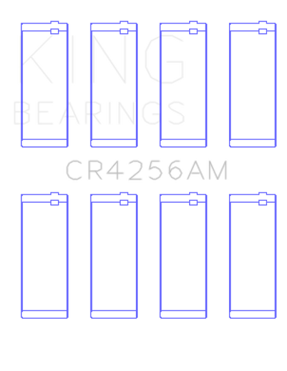 King Chrysler 148/148 Turbo DOHC 16V/Jeep 148 DOHC 16V Rod Bearing Set - Size +0.25mm