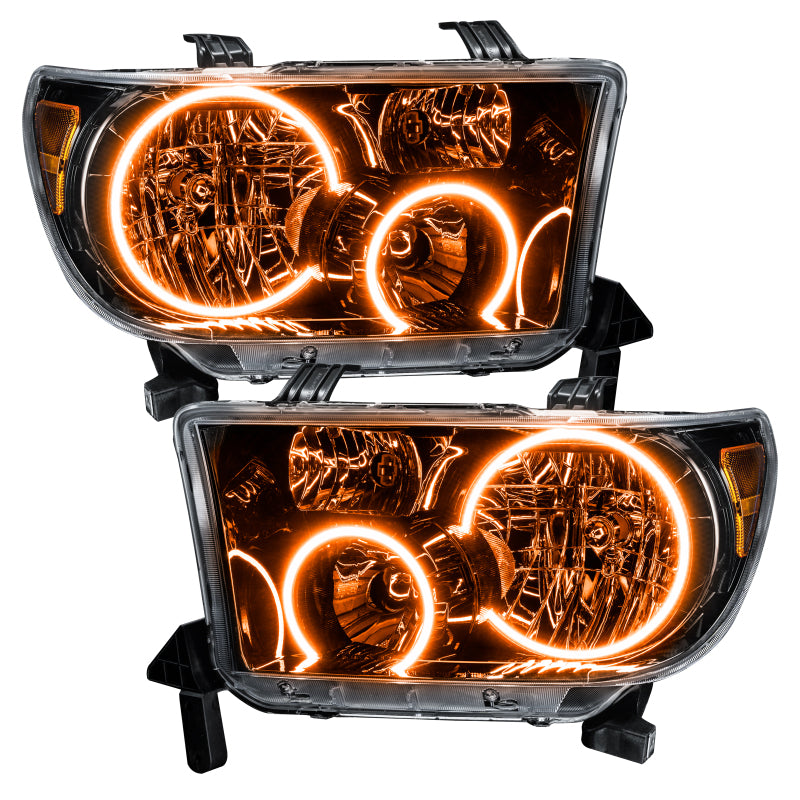 Oracle 07-11 Toyota Tundra Pre-Assembled Headlights - Black Housing - w/ 2.0 Controller