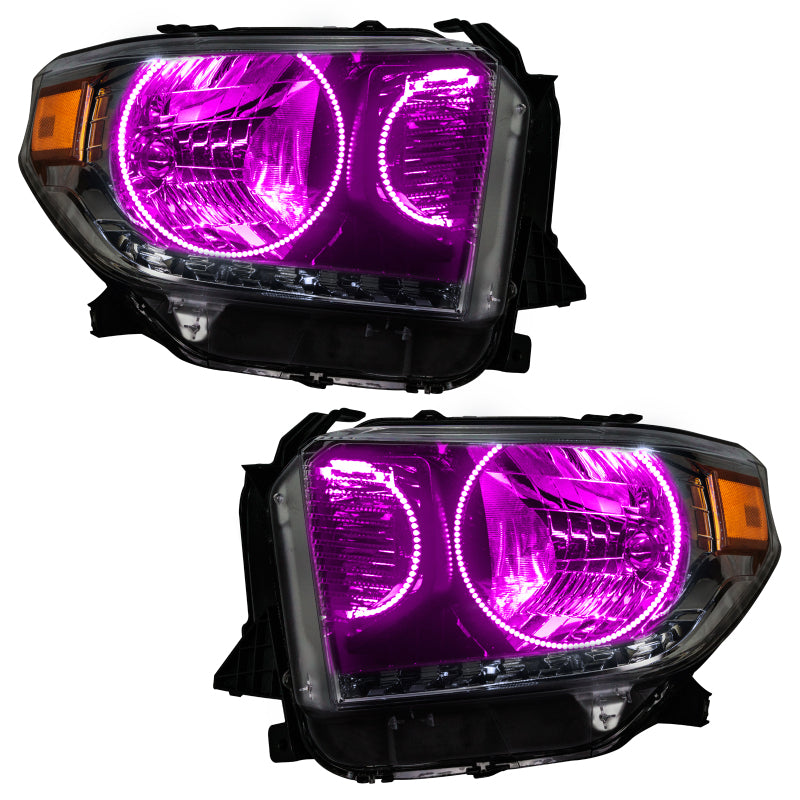 Oracle 14-17 Toyota Tundra SMD HL - Dual Halo Kit - ColorSHIFT