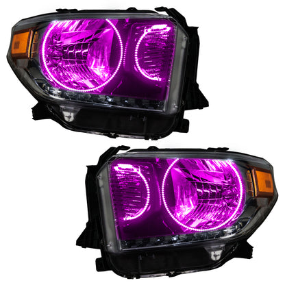 Oracle 14-17 Toyota Tundra SMD HL - Dual Halo Kit - ColorSHIFT w/ Simple Controller