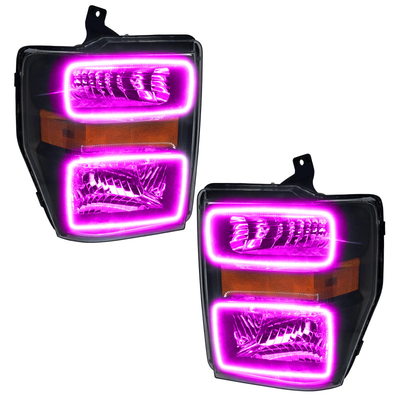 Oracle 08-10 Ford F250/350 LED HL - Black - ColorSHIFT w/ Simple Controller