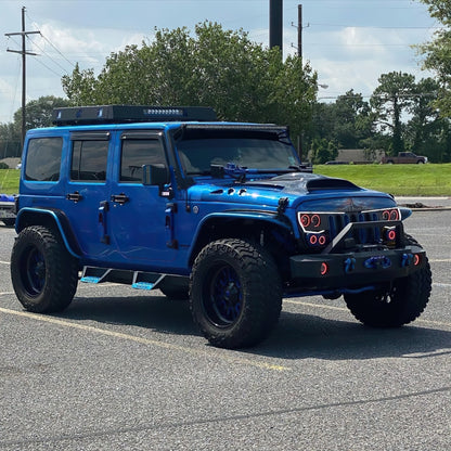 Oracle Vector Jeep Wrangler JK Grille Halo Kit - ColorSHIFT w/o Controller