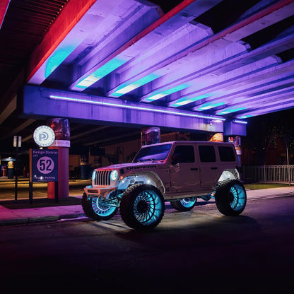 Oracle LED Illuminated Wheel Rings - Double LED - Blue