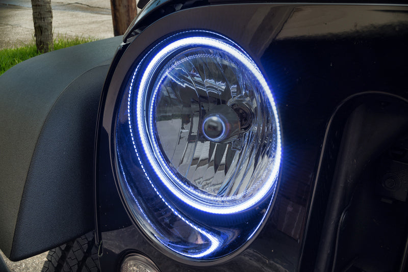 Oracle Jeep Wrangler JK 07-17 LED Waterproof Halo Kit - ColorSHIFT