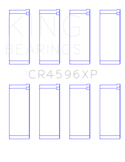 King Engine Bearings BMW S14B20/S14B23/S14B25 (Size .026) Connecting Rod Bearings (Set of 4)