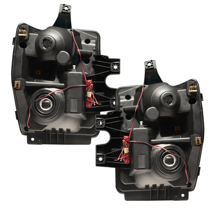 Oracle 08-10 Ford F250 Pre-Assembled Halo Headlights - Chrome Housing - w/ 2.0 Controller