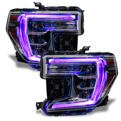 Oracle 19-21 GMC Sierra 1500 RGB+W Headlight DRL Kit - ColorSHIFT w/ BC1 Controller