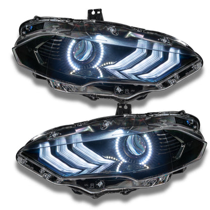 Oracle 18-21 Ford Mustang DRL Upgrade w/ Halo Kit - ColorSHIFT w/ Simple Controller