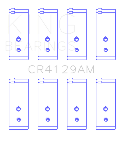 King Engine Bearings Toyota 18R/21R (Size +.25) Connecting Rod Bearing Set