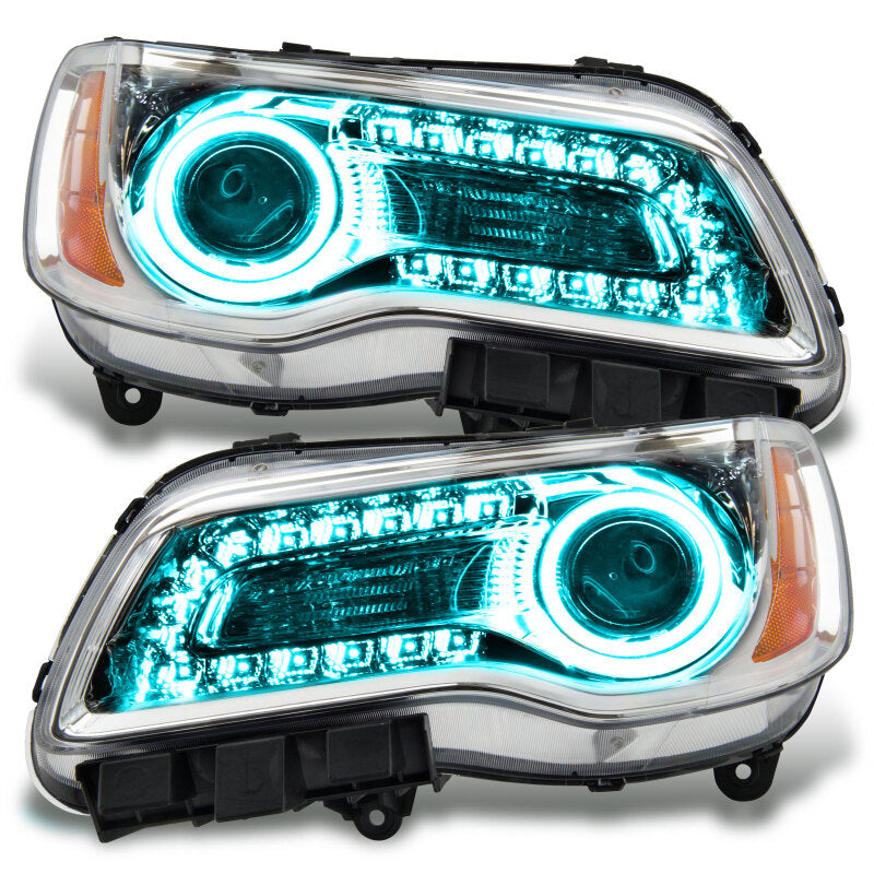 Oracle 11-14 Chrysler 300C SMD HL - Chrome - NON HID - ColorSHIFT w/o Controller