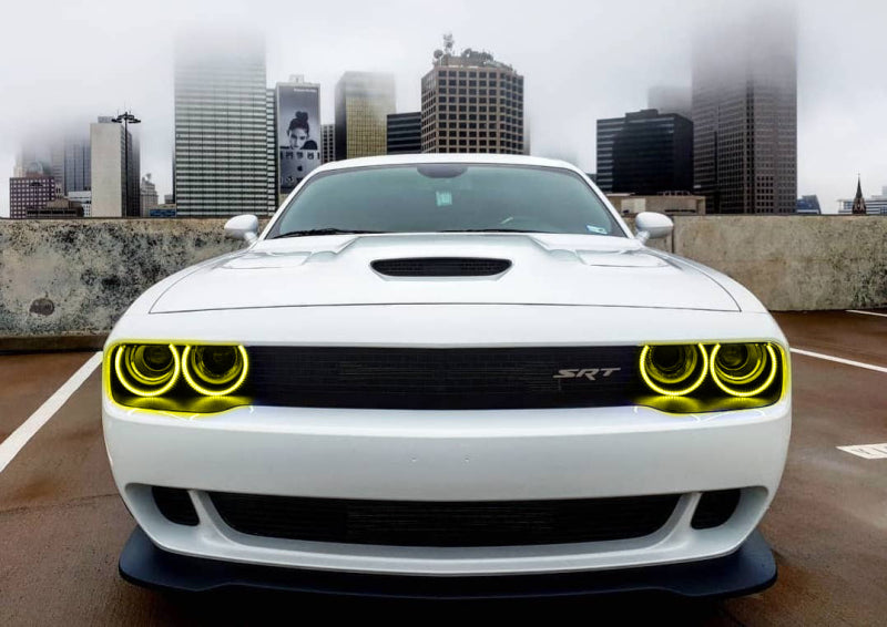 Oracle 15-21 Dodge Challenger LED Waterproof Halo Kit - ColorSHIFT - BC1