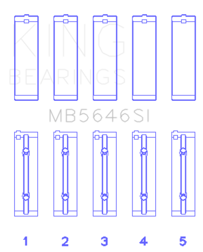 King Engine Bearings Toyota 1AZFE/2AZFE Main Bearing Set